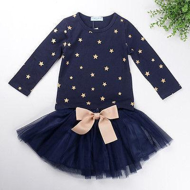2016 Autumn Spring Children Clothing Girls Set Kids Clothes Brand Girls Clothing Suits Toddler 2 PCS T shirt + Skirt