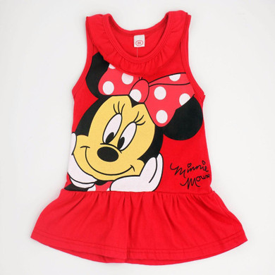 2017 Baby&amp;Kids Cartoon Minnie Mouse Children Princess Dresses Baby Girls Cute Sleeveless Summer Dress Cotton Girls Clothes