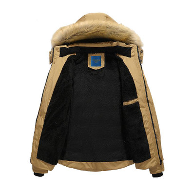 KING'S FAITH Fashion Jacket Men Hooded Winter Warm Cotton Jacket Men Parka Thick Coat Men Fashion Outwear 6692