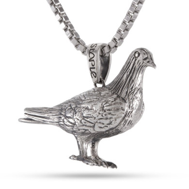 King Ice x Staple Pigeon Solid Pendant (Silver)