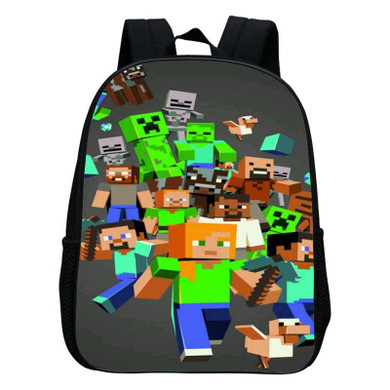 Kindergarten Children School Bag Minecraft Cartoon Backpack Printing School Bags For Boys Girls Small Backpacks Mochila Infantil