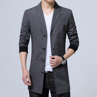Free shipping 2017 new style Men's fashion coat leisure single breasted trench coat Men high quality windbreaker jackets