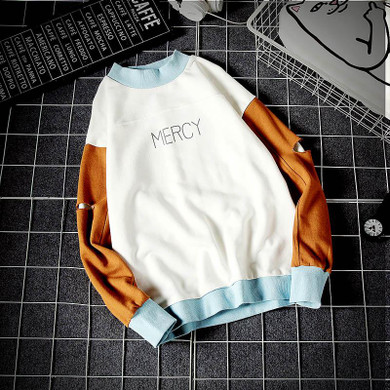 Free shipping 2017 new fashion mens hoodies thicken pullover mercy print men sweatshirt casual men coat sweatshirt hoodie