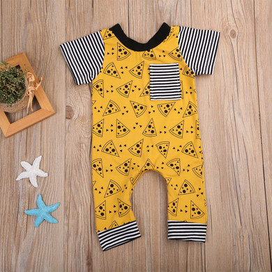 Baby Cute Biscuits Clothes Newborn Striped One-piece Romper Boy Girl Short Sleeve Outfits Clothes 0-24M Baby Cute Biscuits Clothes Newborn Striped One-piece Romper Boy Girl Short Sleeve Outfits Clothes 0-24M