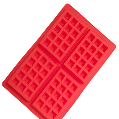 Hot 1 PC Safety 4-Cavity Baking Mould Waffles Cake Chocolate Pan Silicone Mold Cooking Tools Kitchen Accessories Supplies A066