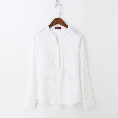 Dioufond Fashion Korean Style Women Shirts Long Sleeve Cotton Blouse Female V-Neck Solid Color White Shirts For Women Blusas