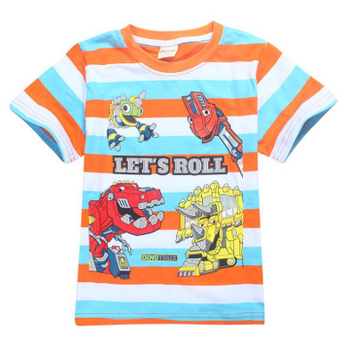DINOTRUX boys t shirt short sleeves summer children t-shirt boys clothes cotton girls tops kids clothes boys t shirts cartoon