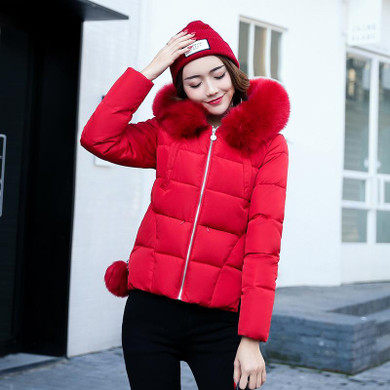 Large Fur Collar Winter Jacket Coat Women Coats 2017 Winter Parka Women jacket Long Slim Thickening Warm Female Down Jacket
