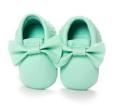 ROMIRUS Baby Girls cute bow Pirncess shoes Pu leather moccasins Infant Toddler Newborn girls Prewalkers kids Baby Shoes