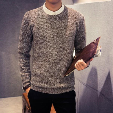 spring autumn men fashion thick warm keep sweaters pullovers men casual must have sweaters pullovers