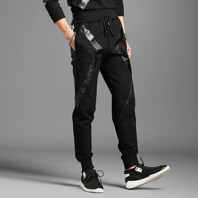 Aidiemeng 2017 Autumn Sweatpants Men Fashion Pants Men Casual Sweatpants Elastic Slim Workout Fitness Sweat Trousers Britches