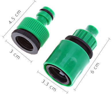 AHUYML 1 Sets Mini Automatic Watering Kit 4/7mm Hose Irrigation Dripper Hose Bracket 1/4 ''Tee Quick Connector Garden Irrigation