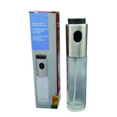 AHTOSKA Oil Sprayer Glass Bottle Olive Pump Stainless Steel Vinegar Spraying Bottle Kitchen Oil Tool
