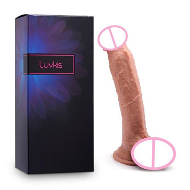 Luvkis 10 Inch Huge Dildo with Whole Balls & Suction Cup