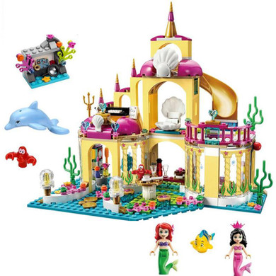 AIUNCI Toys 402pcs Princess Undersea Palace Girl Building Blocks Bricks Toys For Children Christmas Gift PK BELA 10436