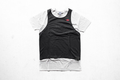 Air Jordan S/S Mesh Slight Overlay - Dark Heather Grey/Black
