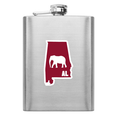 I Elephant Alabama 8 oz. Flask