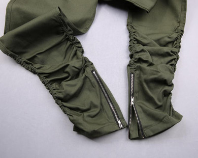 HZIJUE khaki/Black/Green korean hip hop fashion pants with zippers factory connection mens urban clothing joggers men