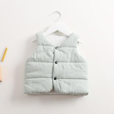 Kids Outwear Colorful Solid Cotton Baby Girls Waistcoats Children Clothing Autumn Winter Baby Boys Classic Vest
