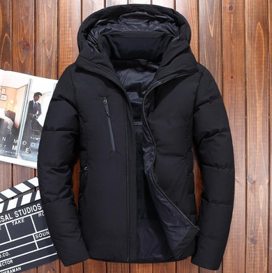 BTKSYXGS 2017 New winter Men's Hooded down jacket coat parka Tide fashion short Thick warm outerwear overcoat -40 degrees/M-3XL