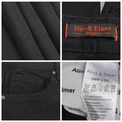 Alice & Elmer Skinny Jeans Woman Jeans For Girls Jeans Women High Waist Stretch Jeans Female Pants Black