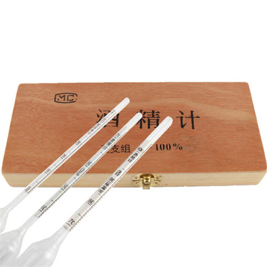 Alcohol meter AlcoholMeter with hydrothermograph for distiller alcohol Hydrometer Alcoholmeter Set 0 to 100% wine Meter Tester