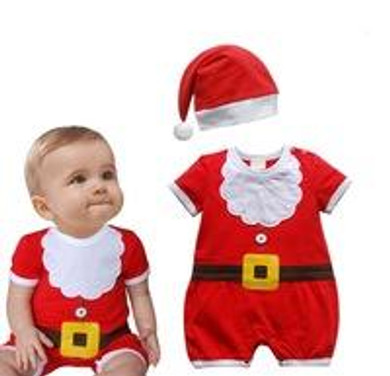 2017 children's Christmas outfits, baby boys and girls' Christmas suits and dresses, Santa new baby clothes, Dresses