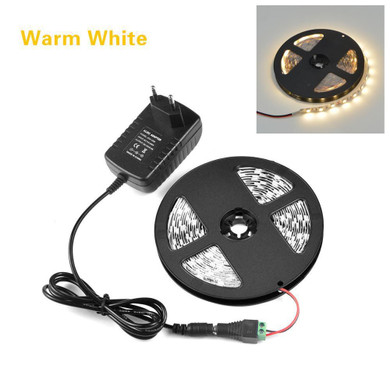 LED Strip Waterproof RGB SMD 5050 12V 5M 60LEDs/M RGBW RGBWW Flexible LED light Strips With EU 3A Power Adapter Remoter Control