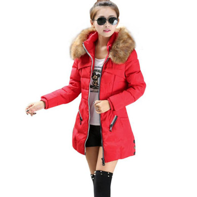 LASPERAL 2017 Winter Jacket Coat Warm Long Women Parkas Big Fur Hooded Parka Women Winter Coat Slim Female Thick Tops Outerwear