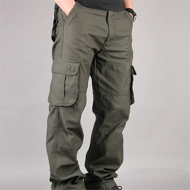 2017 Spring Airborne Jeans Casual overall  pants Cotton Breathable Multi Pocket Military Army Camouflage Cargo Pants For Men