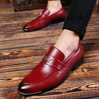 2017 Ceyue Men Leather Shoes Dress shoes Wedding Pointed Toe Slip on Business Shoes Comfortable Oxfords For Men
