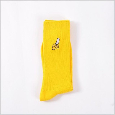 2017 Cartoon Cute Women Sock Print Fruit Cotton Girls Sock Long Colorful Socks For Women Clothing Accessories
