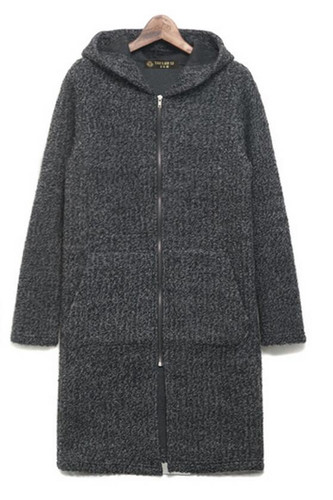 2016 Men's new fashion Autumn and winter cardigan sweater male outerwear medium-long sweater outerwear male plus size sweater