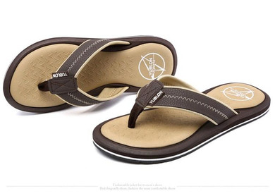 2016 Men Flat Flip Flops Leather Flip-Flops Mens Slippers Casual Summer Shoes Fashion Beach Men'S Sandals Flip Flops