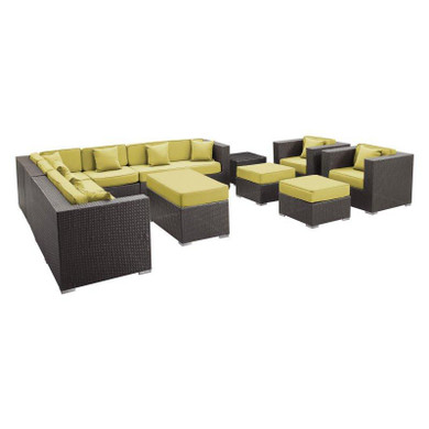2016 Large set rattan lounge sofa poolside used outdoor furniture