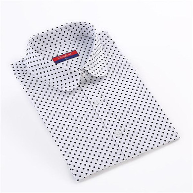 Dioufond Polka Dot White Shirt Cotton Long Sleeve Blouse Women Red Dot Female Blouses Plus Size Turn-down Collar Women Tops