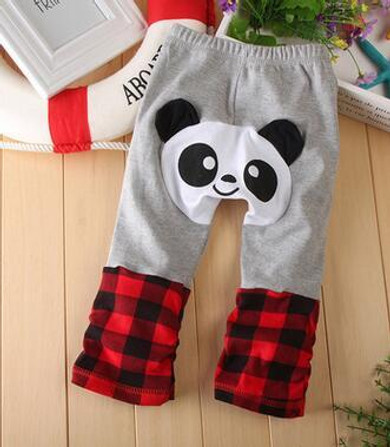 2017 Spring Autumn baby boys and girls Cartoon cotton pants Big PP Pants Legging kids
