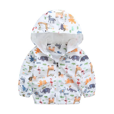 2017 Spring Autumn Outerwear Boys Girls Coat Children Hooded Jackets Outwear Kids Clothes Jacket Kids Windbreaker