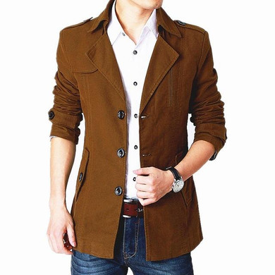 2017 Spring Autumn New style slim fit Trench Coat Men brand clothing fashion Long Jackets Coats brand-clothing mens Overcoat