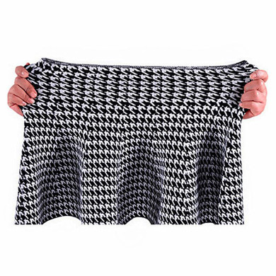 2017 Spring Autumn High Waist Knitted Skirts Women Pleated mini Skirt Casual Elastic Flared Skirt Female midi Short Skirt Woman
