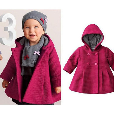 Free Shipping 2016 New High Quality Fashion Baby Coat Autumn and Winter Cotton Lining Jacquard Coat 2 Color YY0556