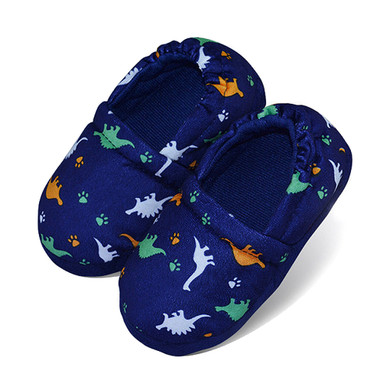 Warm Cotton Winter Slippers for Boy Cozy Indoor Slip-on Slippers with Hard Sole