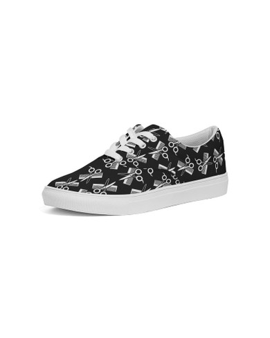HAIR SALON Women's Lace Up Canvas Shoe