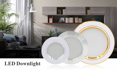 Led Downlight 6pcs/lot 220v Ceiling Light 5W 9W 12W Recessed Down light Round Led Panel Light 15W 18W Spotlight Indoor Lighting