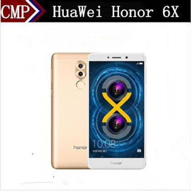 Original HuaWei Honor 6X 4G LTE Mobile Phone Kirin 955 Android 6.0 5.5" FHD 1920X1080 4GB RAM 64GB ROM Fingerprint 3340mAh