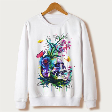 Harajuku Fox Spring 2018 lady Clothing Women Hoodies Sweatshirt Full Sleeve O-neck Animal Print Moletom Feminino Sudaderas Mujer