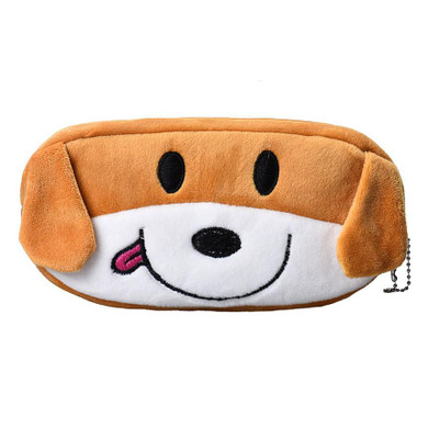 Happy Sale Cartoon Pencil Case Plush Large Pen Bag For Kids oct1024