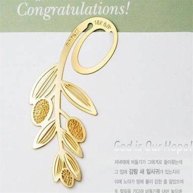 Happy Sale bestselling 2Pcs Book Magazine Label Mark Kid Reading Bookmark Feather Metal Clip oct1024
