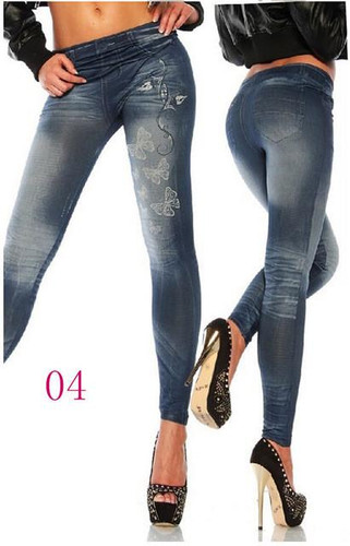New Style Fashion Hot Sexy Women Jean Skinny Jeggings Stretchy Slim Fit Leggings Skinny Pants Trousers
