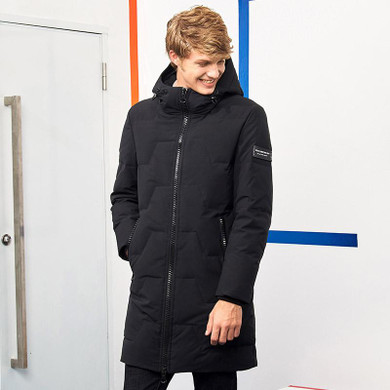 Pioneer Camp new duck down winter jacket men brand clothing long hooded warm white duck down coat male quality casual AYR701386
